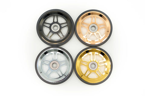 Ti Parts Workshop Chrome Paint 66mm Eazy Wheels for Brompton Bicycle
