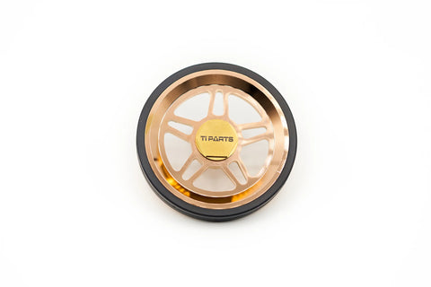 Ti Parts Workshop Chrome Paint 66mm Eazy Wheels for Brompton Bicycle