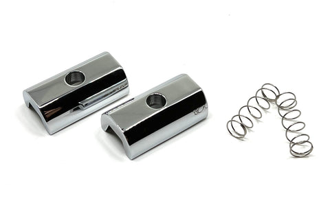 Ti Parts Workshop Chrome Plated Aluminum Hinge Clamp Plates for Brompton Bicycle