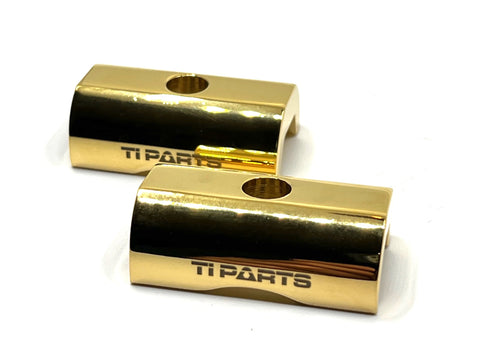 Ti Parts Workshop Chrome Plated Aluminum Hinge Clamp Plates for Brompton Bicycle