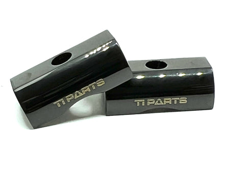 Ti Parts Workshop Chrome Plated Aluminum Hinge Clamp Plates for Brompton Bicycle