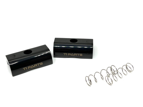 Ti Parts Workshop Chrome Plated Aluminum Hinge Clamp Plates for Brompton Bicycle