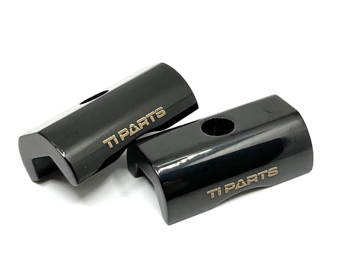 Ti Parts Workshop Chrome Plated Aluminum Hinge Clamp Plates for Brompton Bicycle