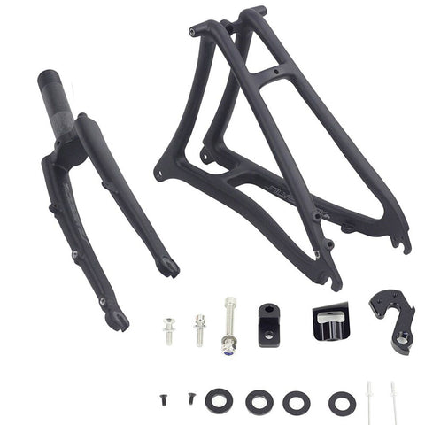 Silverock Carbon Front Fork & Rear Triangle Set for Brompton Bicycle
