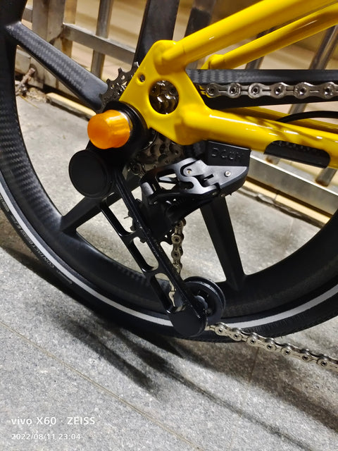 DCCH 7 Speed Carbon 5 Spokes 16" 349 Wheelset for Brompton Bicycle