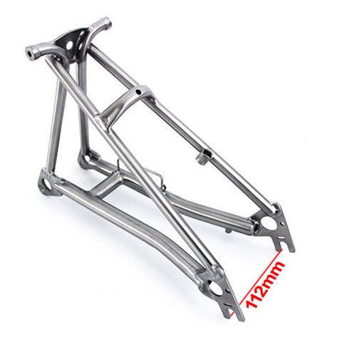 DCCH Titanium Front Fork and Rear Triangle for Brompton Bicycle