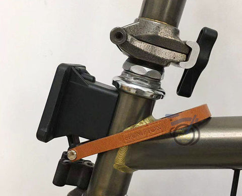 Leather Luggage Block Pull Strap for Brompton Bicycle