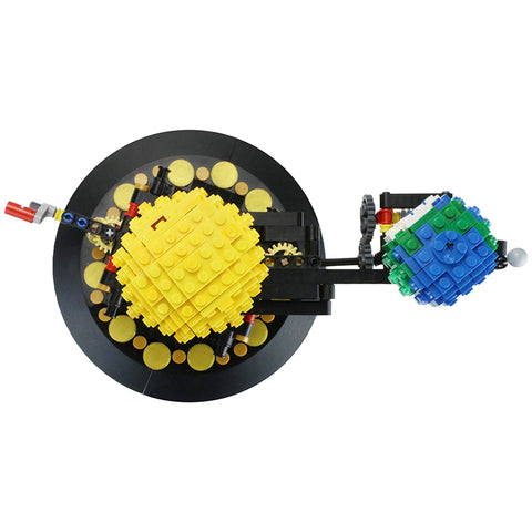 Earth, Moon and Sun Orrery Plastic Bricks Model Kits