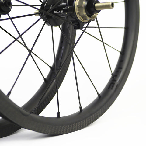 SMC 16" 349 Plume Carbon 2-4 Speed Wheelset for Brompton Bicycle