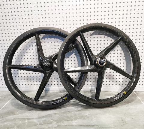 Carboncian 5 Spokes 349 16" Carbon Wheelset for Brompton Bicycle