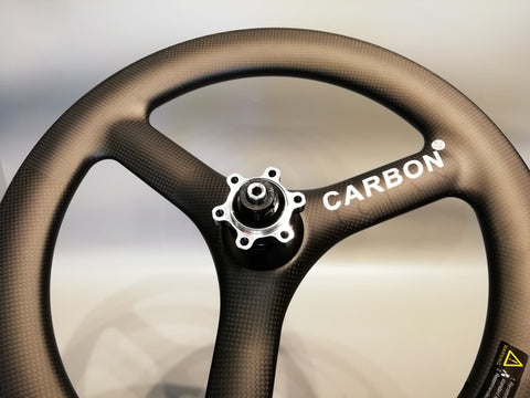 Carboncian 18" 355 3 Spokes Carbon Wheelset for Birdy Bicycle