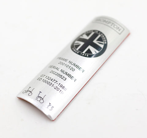 Union Jack 2023 Style Badge for Brompton Bicycle