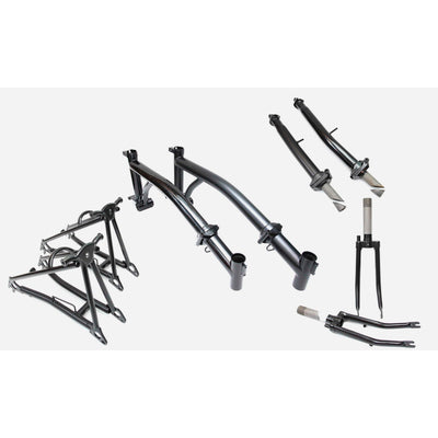 Aceoffix Replacment 4130 Steel Frame / Triangle / Fork / Stem Set for Brompton Bicycle