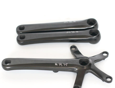 All Black Crankset for Brompton Bicycle