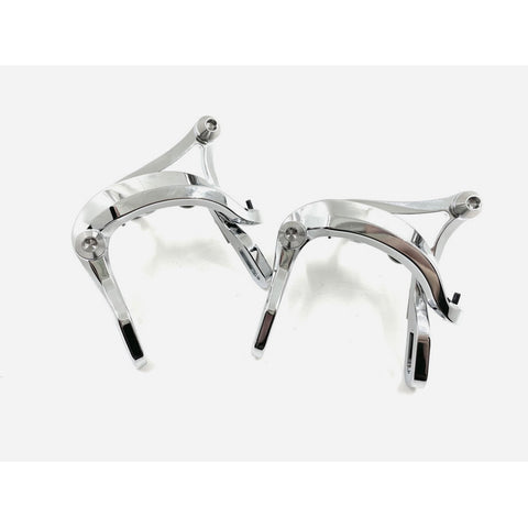 Union Jack 7075 CNC Chrome Silver Brake Caliper Set for Brompton Bicycle