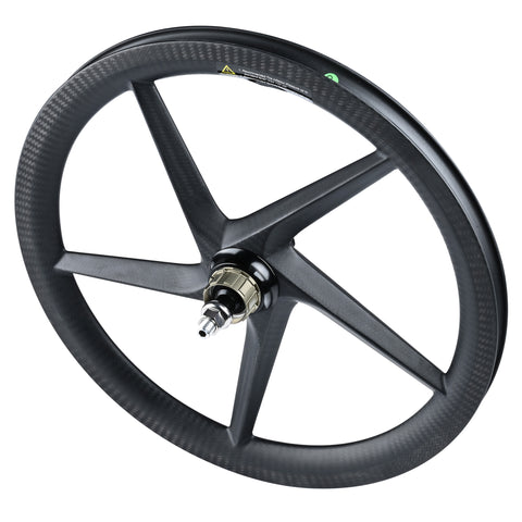 DCCH 7 Speed Carbon 5 Spokes 16" 349 Wheelset for Brompton Bicycle