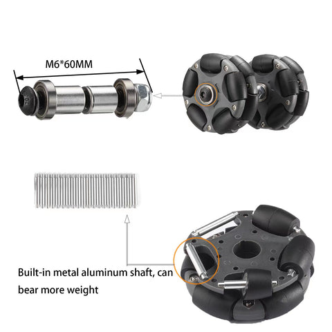 DJCRAWLER Omni Easy Wheels for Brompton Bicycle