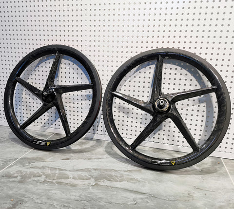 Carboncian 5 Spokes 349 16" Carbon Wheelset for Brompton Bicycle