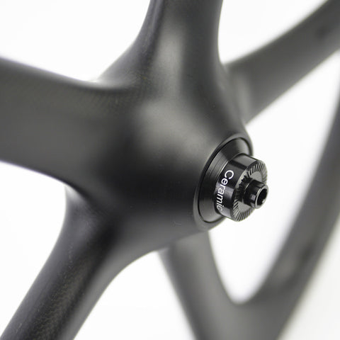 SMC FIVE 16" 349 5 Spokes Carbon Wheelset for Brompton Bicycle