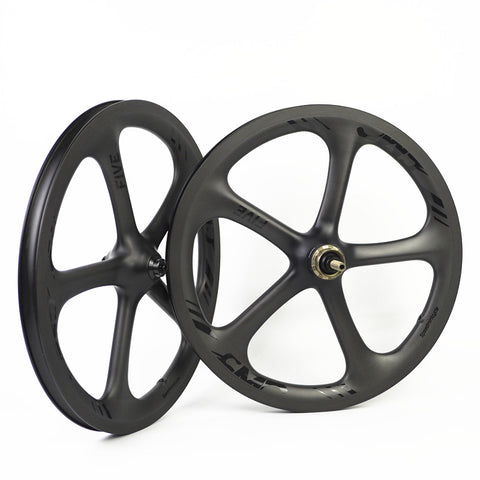 SMC FIVE 16" 349 5 Spokes Carbon Wheelset for Brompton Bicycle