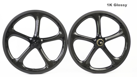 SMC FIVE 16" 349 5 Spokes Carbon Wheelset for Brompton Bicycle