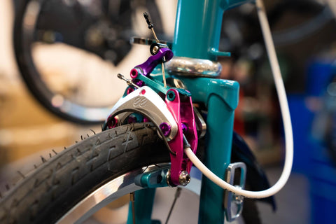 Ti Parts Workshop Titanium eeBrake Direct Mount Adapter for Brompton Bicycle