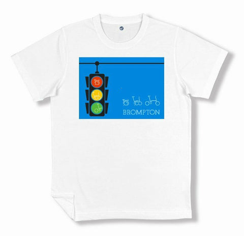 F+ Brompton Bicycle Brompton Traffic Light T-Shirt