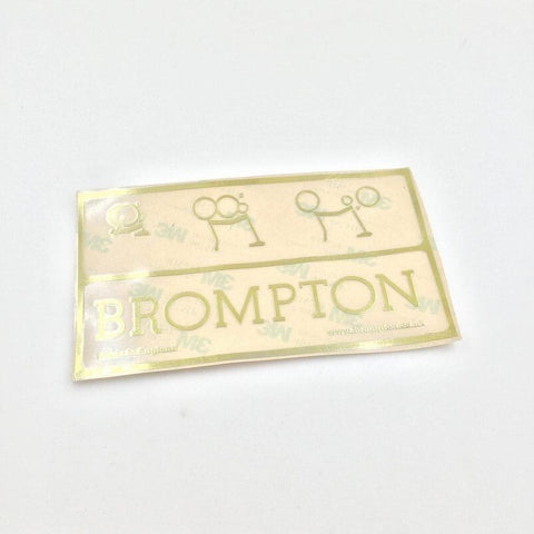 2013 Style Brompton Bicycle Metallic Frame Decal Sticker