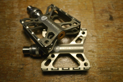 Ti Parts Workshop Aluminium Double X QD Pedal for Brompton Bicycle