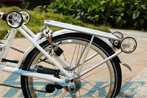 ACE Easy Wheels + Standard Type Rear Rack Set for Brompton Bicycle