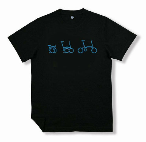 F+ Brompton Bicycle Pixel Graphic T-Shirt