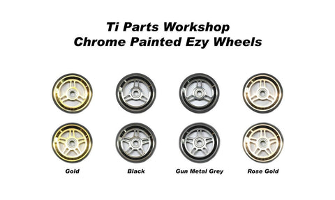 Ti Parts Workshop Chrome Paint 66mm Eazy Wheels for Brompton Bicycle