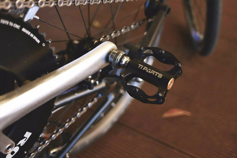 Ti Parts Workshop Aluminum Mini Quick Release Pedals for Brompton Bicycle