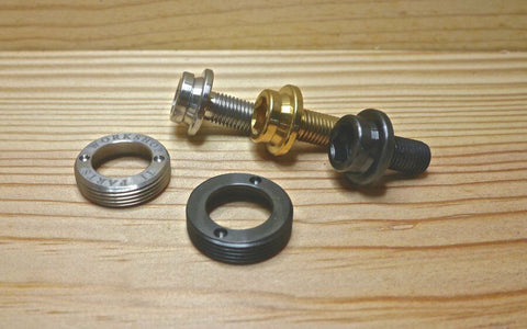 Ti Parts Workshop Titanium Crank Bolt Set for Brompton Bicycle