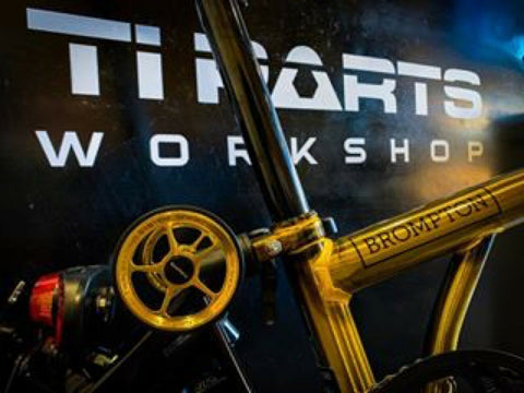 Ti Parts Workshop Titanium 76mm Eazy Wheels for Brompton Bicycle