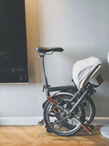 Fantastic4 Canvas Retro Style Front Basket Bag for Brompton Bicycle
