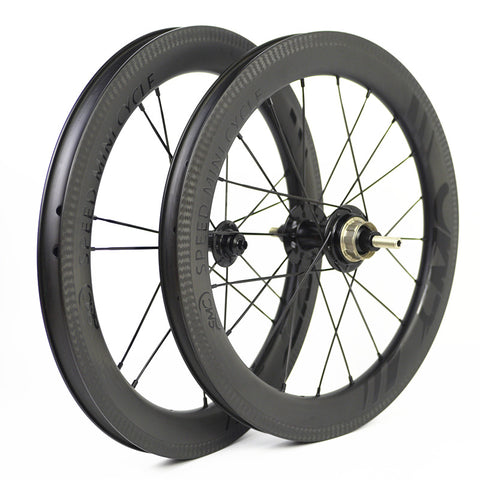 SMC 16" 349 38MM Carbon Wheelset for Brompton Bicycle