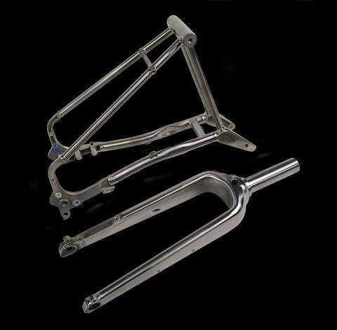 Comeplay Titanium Front Fork and Rear Triangle for Brompton Bicycle G Line