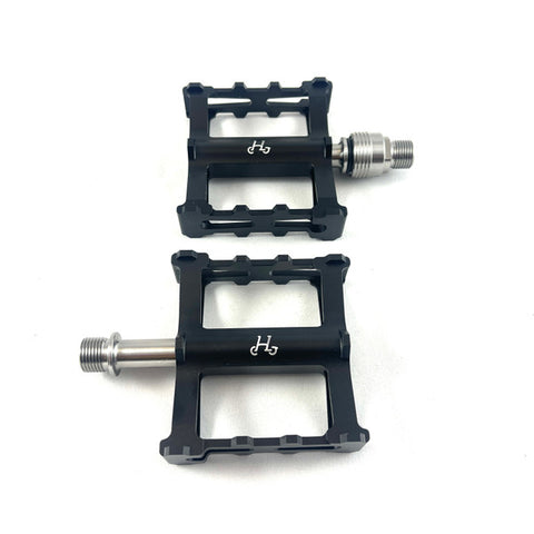 H&H X-Large CNC Titanium Spindle Left Detachable Pedals for Brompton Bicycle