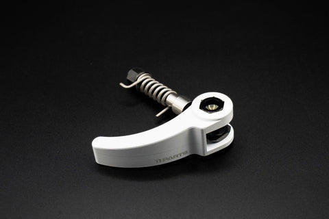 Ti Parts Workshop White Cerakote Seatpost Clamp Set for Brompton Bicycle