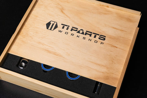 Ti Parts Workshop Titanium Bicycle Hollow Cranks + Titanium BSA30 Bottom Bracket⁣ Set