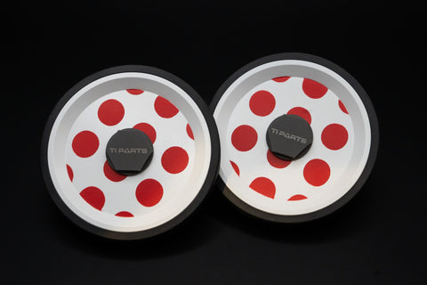 Ti Parts Workshop KOM Edition 66mm Easy Wheels & Stem Catcher⁣ for Brompton Bicycle