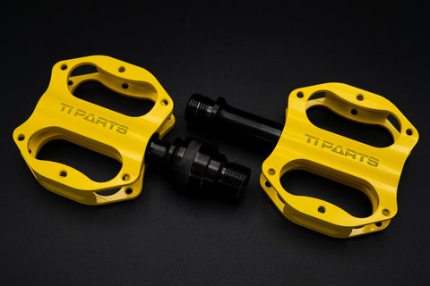 Ti parts Workshop Yellow Series Mini Pedals for Brompton Bicycle