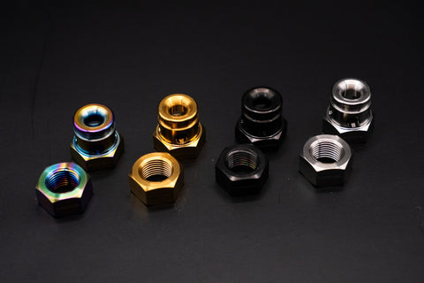 Ti Parts Workshop Titanium Rear Axle Nuts for Brompton Bicycle 12 Speed Internal Gear Hubs