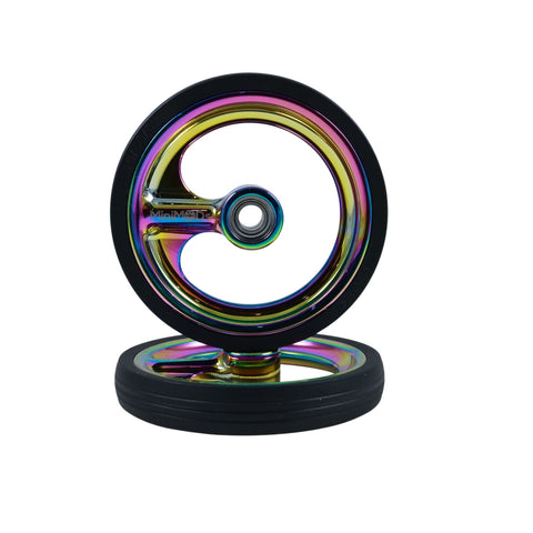 MiniMODs Premium Colour 66/70mm Single Spoke Easy Wheels for Brompton Bicycle