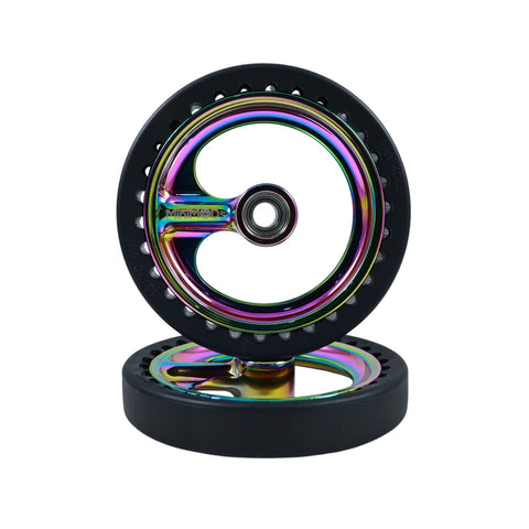 MiniMODs Premium Colour 66/70mm Single Spoke Easy Wheels for Brompton Bicycle