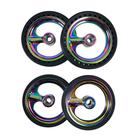 MiniMODs Premium Colour 66/70mm Single Spoke Easy Wheels for Brompton Bicycle