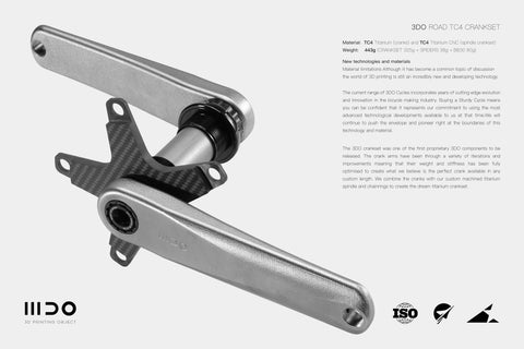 3DO Full Titanium TC4 BCD110 Crankset for Brompton Bicycle