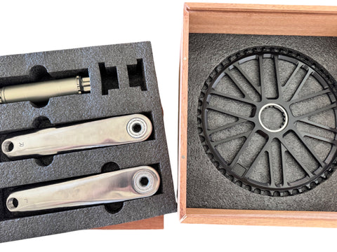 3DO Full Titanium TC4 BCD110 Crankset for Brompton Bicycle