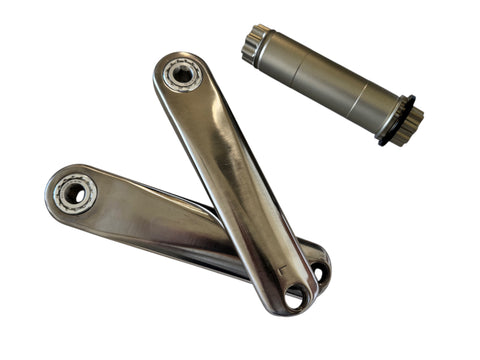 3DO Full Titanium TC4 BCD110 Crankset for Brompton Bicycle